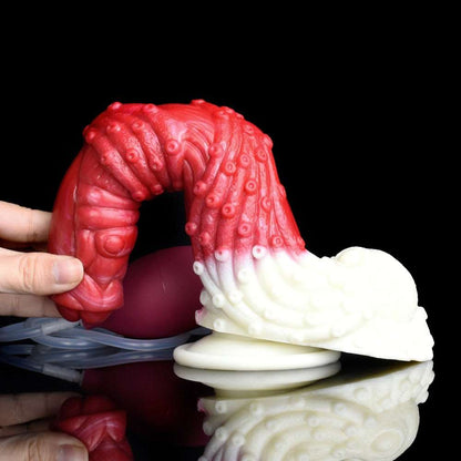 🐲 9.2 - Inch Minnos Dragon Dildo – Ejaculating & Ribbed - BeastGasm