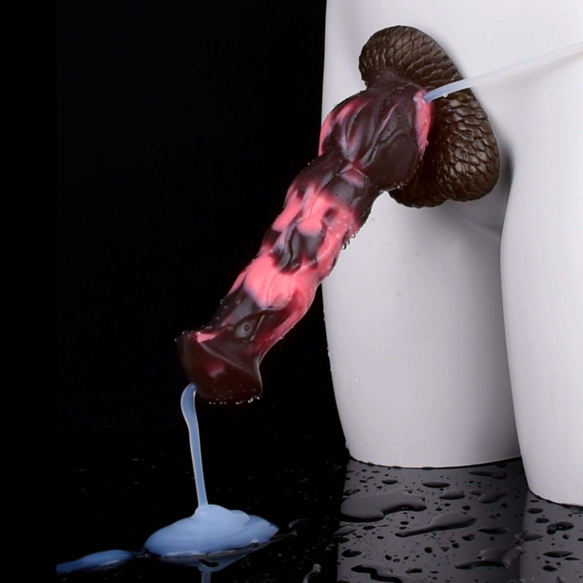 🐎 9.3 - Inch Shadowfax, Knotted Ejaculating Horse Dildo - BeastGasm