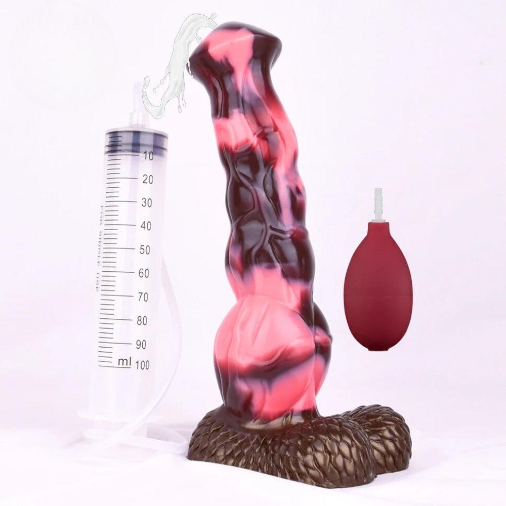 🐎 9.3 - Inch Shadowfax, Knotted Ejaculating Horse Dildo - BeastGasm