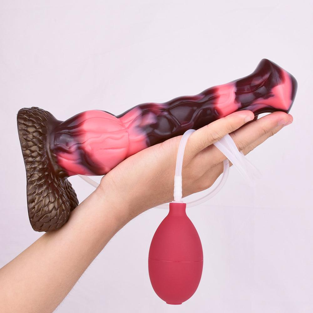 🐎 9.3 - Inch Shadowfax, Knotted Ejaculating Horse Dildo - BeastGasm