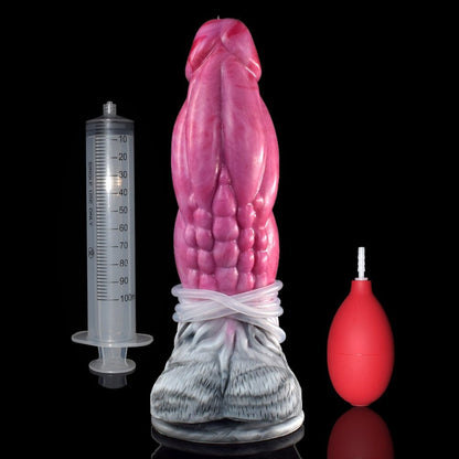 👽 9.4 - Inch Teres - Huge Knot Alien Dildo with Squirting Function - BeastGasm