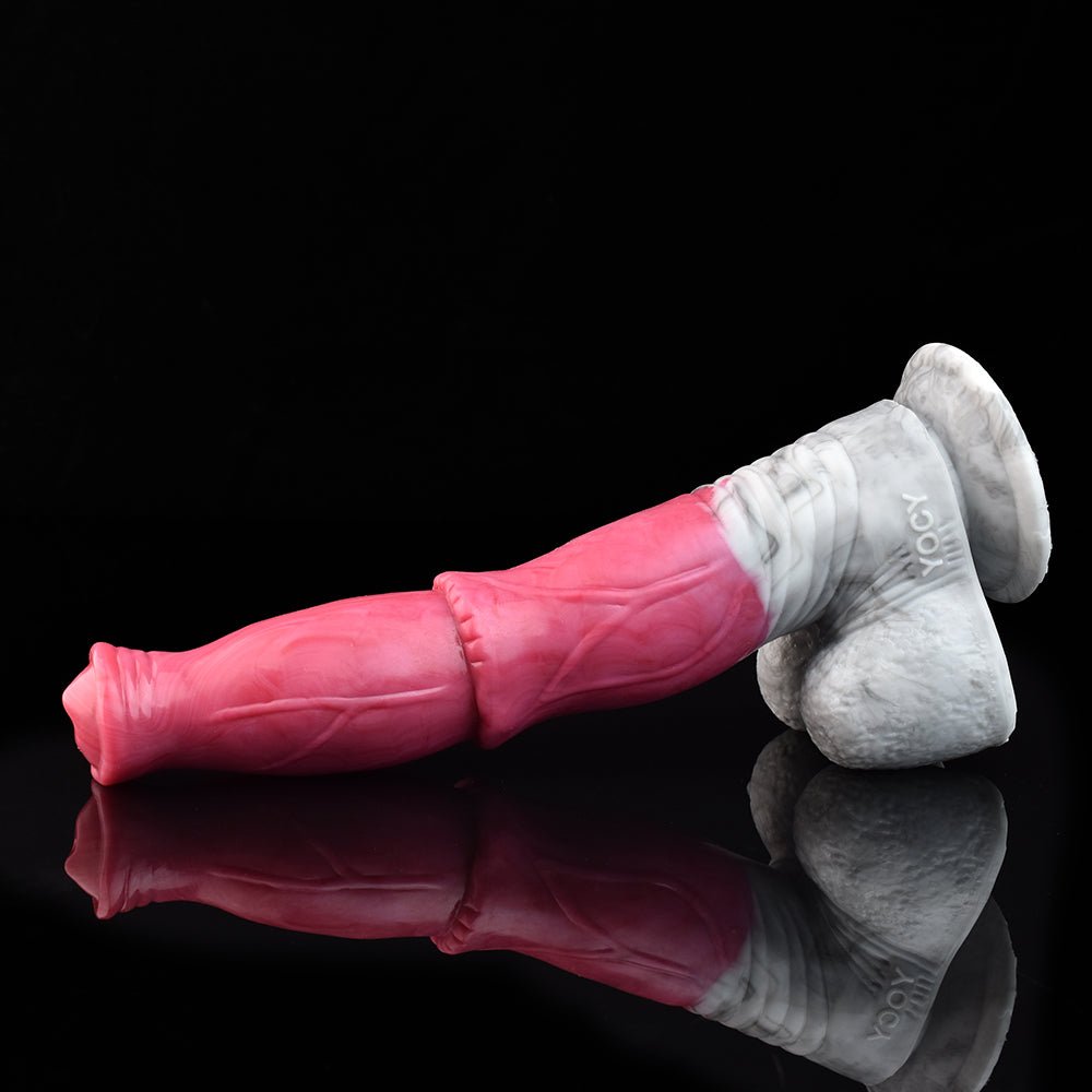 🐎 9.6” CHIRON Vibrating Horse Dildo – Pegasus Vibrator with Suction Cup - BeastGasm