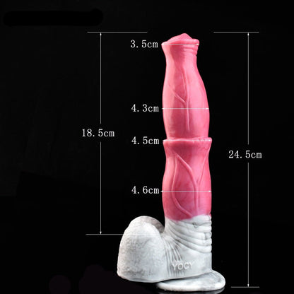 🐎 9.6” CHIRON Vibrating Horse Dildo – Pegasus Vibrator with Suction Cup - BeastGasm
