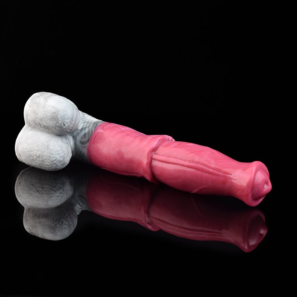🐎 9.6” CHIRON Vibrating Horse Dildo – Pegasus Vibrator with Suction Cup - BeastGasm