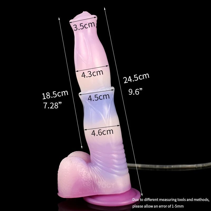 🐎9.6 - Inch Squirting Horse Dildo – Realistic Fantasy Toy with Cum Tube - BeastGasm