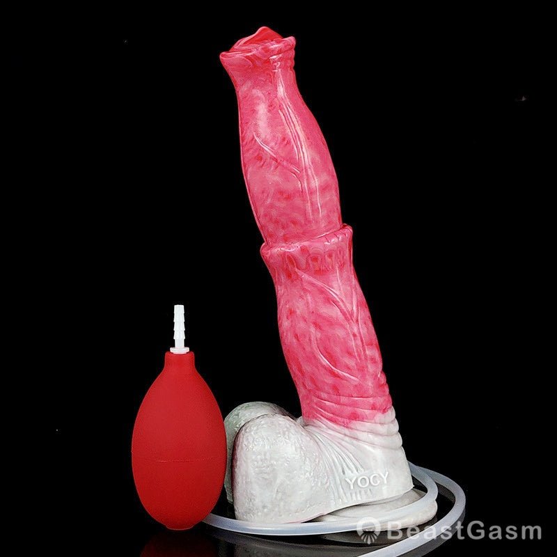 🐎9.6 - Inch Squirting Horse Dildo – Realistic Fantasy Toy with Cum Tube - BeastGasm