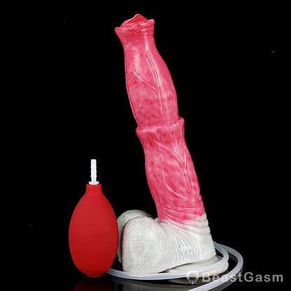 🐎9.6 - Inch Squirting Horse Dildo – Realistic Fantasy Toy with Cum Tube - BeastGasm
