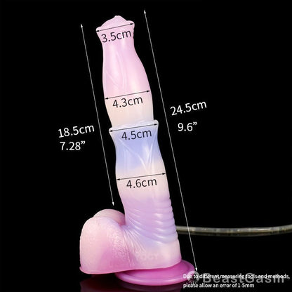 🐎9.6 - Inch Squirting Horse Dildo – Realistic Fantasy Toy with Cum Tube - BeastGasm