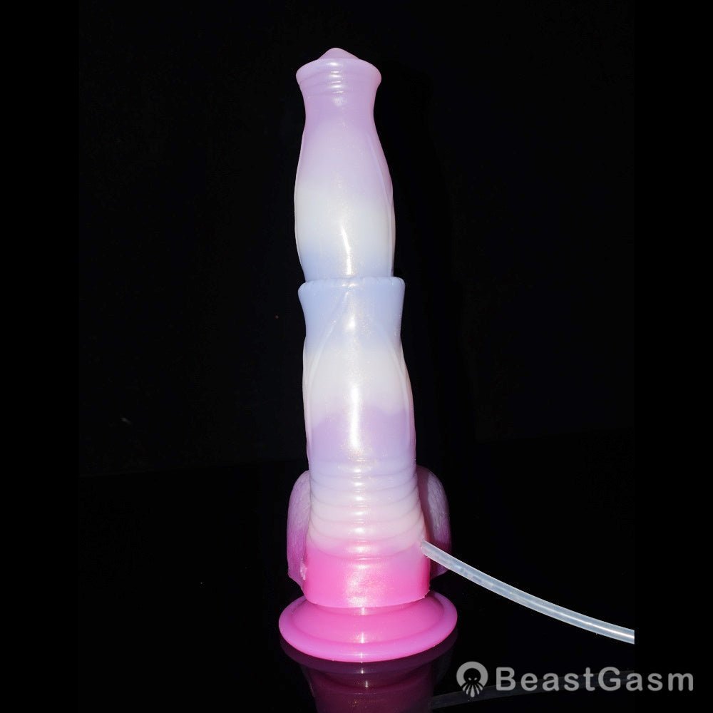 🐎9.6 - Inch Squirting Horse Dildo – Realistic Fantasy Toy with Cum Tube - BeastGasm