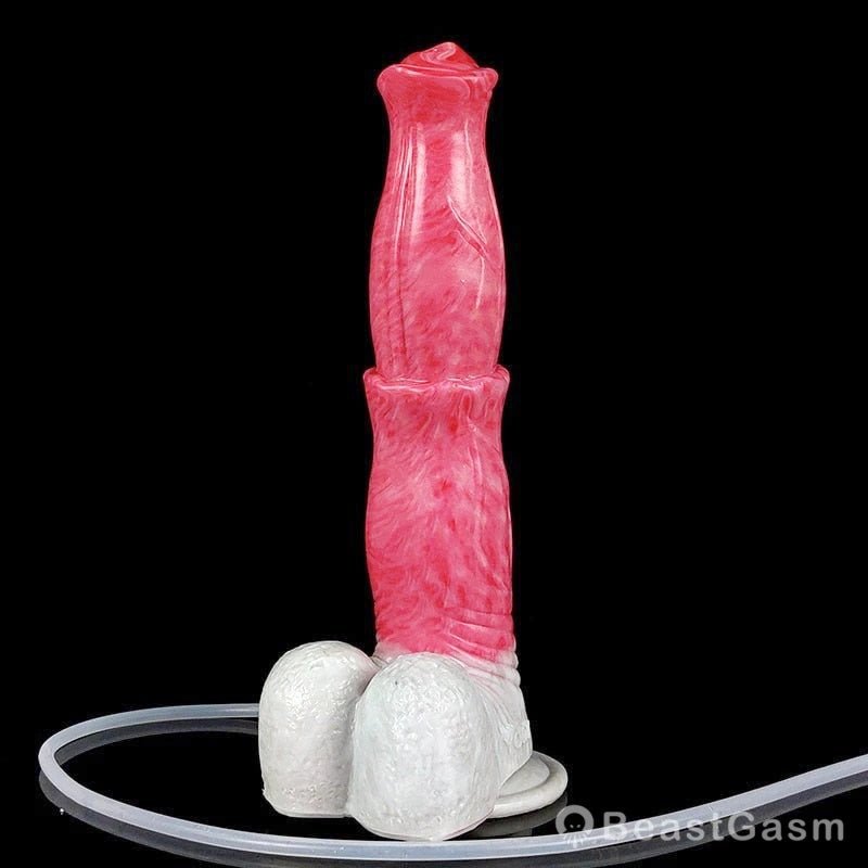🐎9.6 - Inch Squirting Horse Dildo – Realistic Fantasy Toy with Cum Tube - BeastGasm