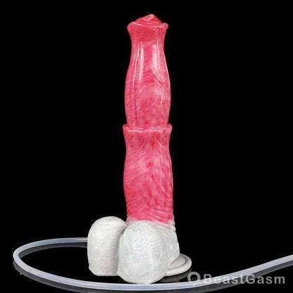 🐎9.6 - Inch Squirting Horse Dildo – Realistic Fantasy Toy with Cum Tube - BeastGasm