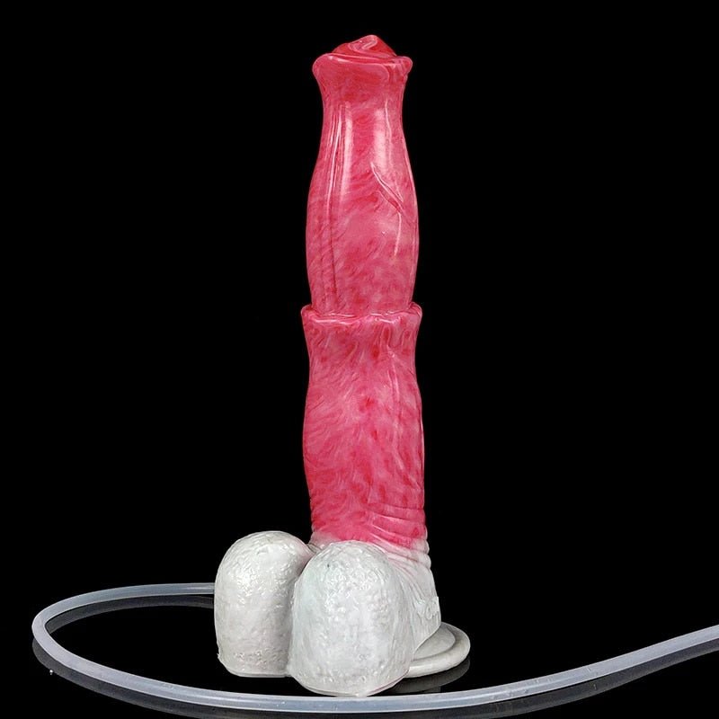 🐎9.6 - Inch Squirting Horse Dildo – Realistic Fantasy Toy with Cum Tube - BeastGasm