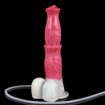 🐎9.6 - Inch Squirting Horse Dildo – Realistic Fantasy Toy with Cum Tube - BeastGasm