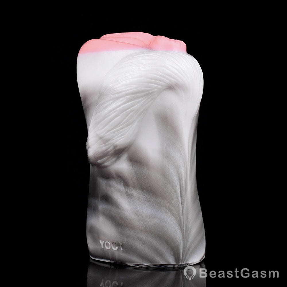 Draft Pony Horse Stroker – Dual-Entry Platinum Silicone Masturbator