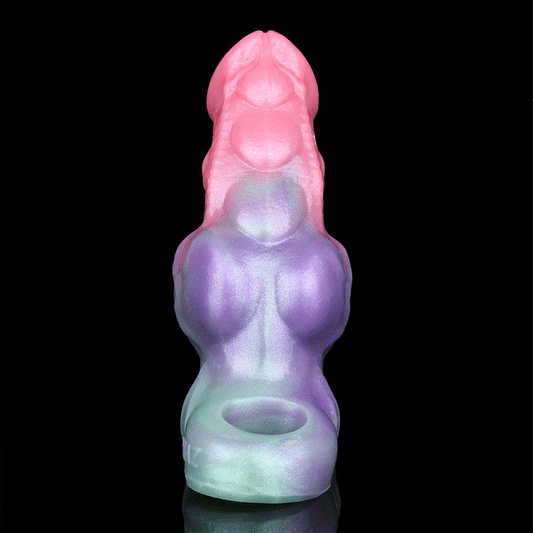 Fantasy Canine Muscle Cock Sleeve – 5.9″ Colored Silicone Penis Extender 🐕🔥