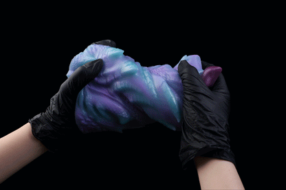 🐲 Fantasy Dragon Mouth Stroker Teal Purple Pocket Pussy - BeastGasm