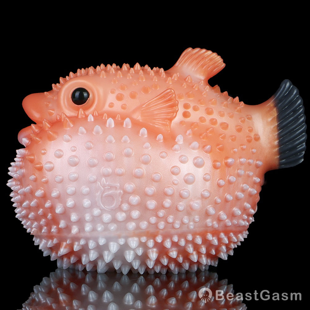 Pearl Puffer Pocket Pussy – Adorable Dual-Channel Male Toy