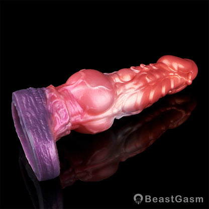 🐦‍🔥 Dragon Scale Fantasy Cock Sleeve – Platinum Silicone Dragon Sleeve