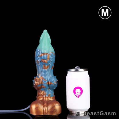 🐦‍🔥 Dragon Hound Squirting Dildo – Tri-Color Fantasy Toy