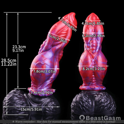 🐲 Shadow Dragon Fantasy Dog Dildo — Organic S-Curve Spine