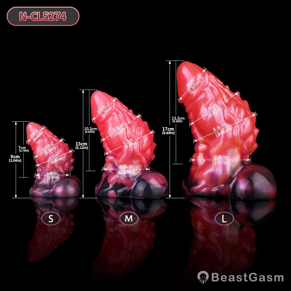 Tentacle Dildo Butt Plug – Blood-Red Alien Fantasy Anal Toy
