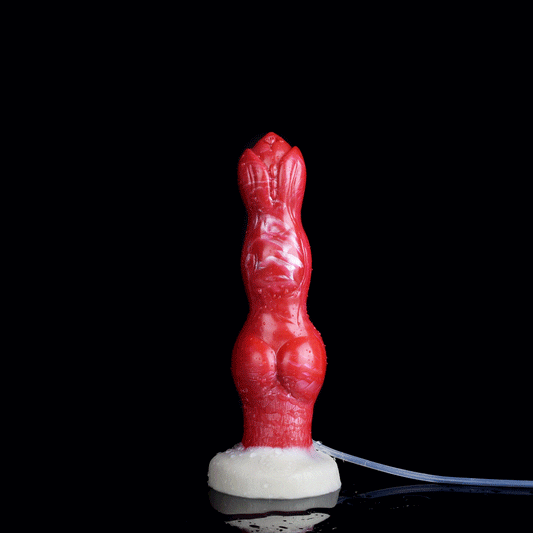 🐕 Realistic Ejaculating Dog Dildo – Thick Knot & Customizable Fun - BeastGasm