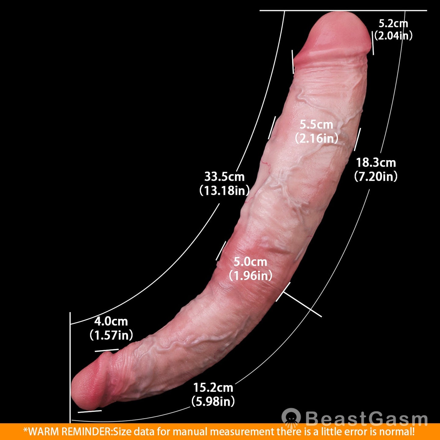 🧸 Twin Titan Dragon Asymmetric Double-Ended Dildo