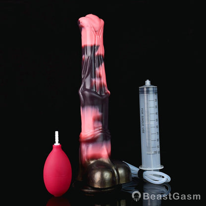 🐎 Abaddon 12.2-Inch Ejaculating Stallion Dildo – Realistic Horse Dildo with Syringe - BeastGasm