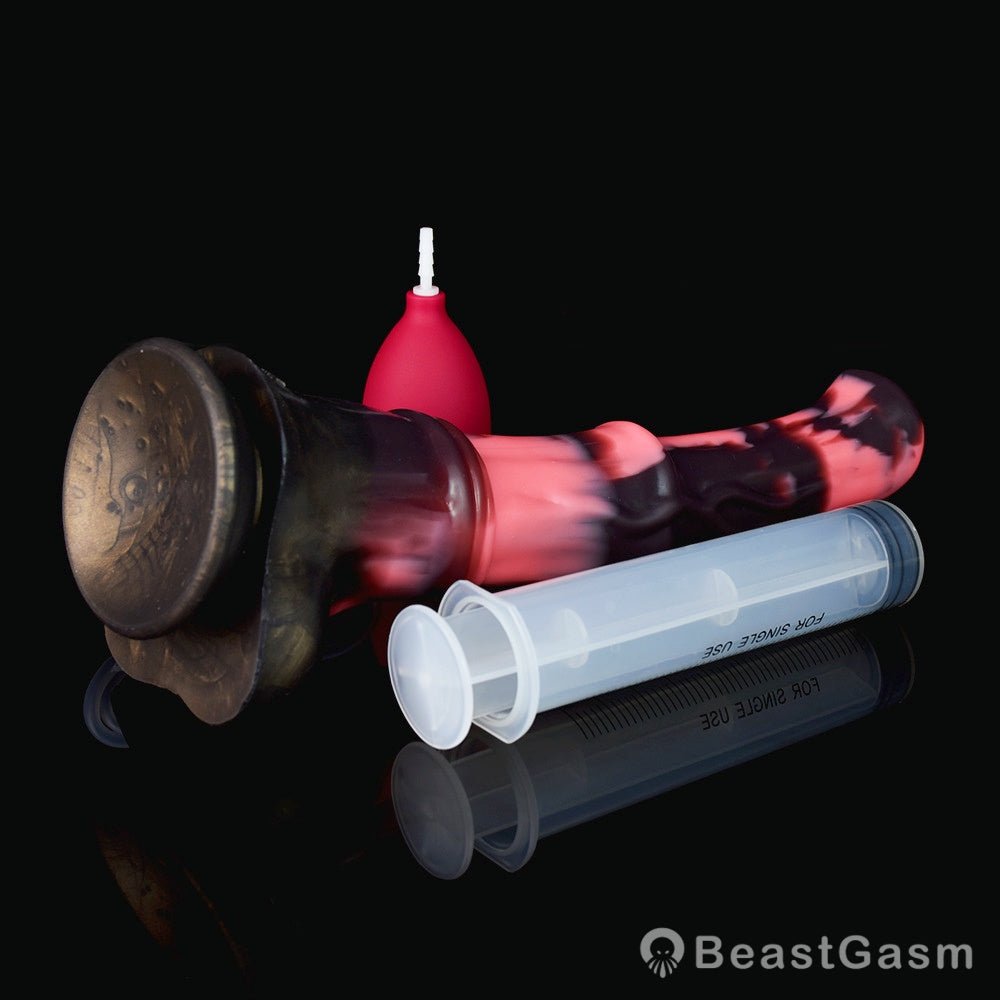 🐎 Abaddon 12.2-Inch Ejaculating Stallion Dildo – Realistic Horse Dildo with Syringe - BeastGasm