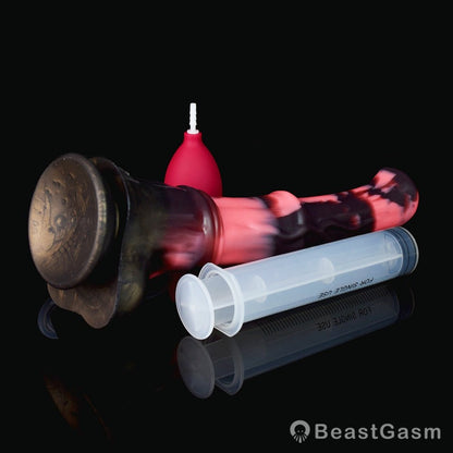 🐎 Abaddon 12.2-Inch Ejaculating Stallion Dildo – Realistic Horse Dildo with Syringe - BeastGasm