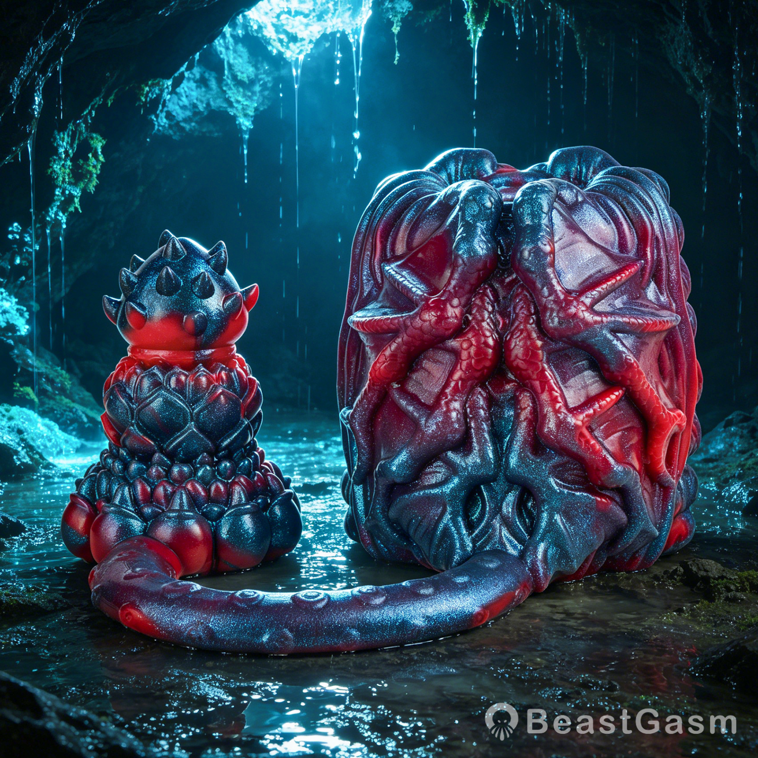 👾 Abyss Alien Stroker & Spiked Plug Set - BeastGasm