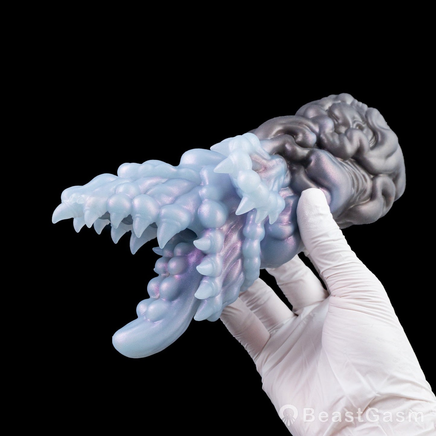 💋 Abyss Mouth Alien Fantasy Stroker – Platinum Silicone - BeastGasm