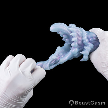 💋 Abyss Mouth Alien Fantasy Stroker – Platinum Silicone - BeastGasm