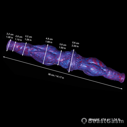 👑 Abyssal Leviathan Double Ended Fantasy Silicone Dildo - BeastGasm