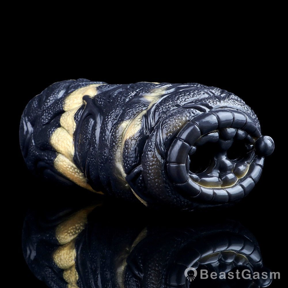 Abyssal Serpent Vibrating Animal Masturbator – Dual Hole Stroker - BeastGasm