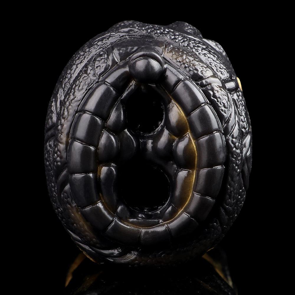 Abyssal Serpent Vibrating Animal Masturbator – Dual Hole Stroker - BeastGasm