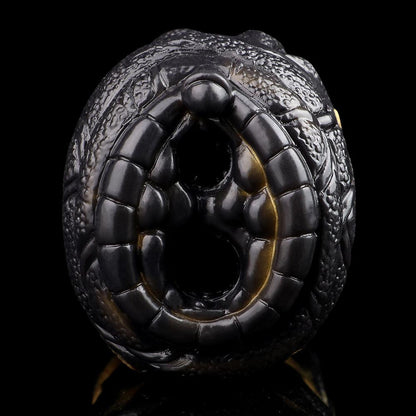 Abyssal Serpent Vibrating Animal Masturbator – Dual Hole Stroker - BeastGasm