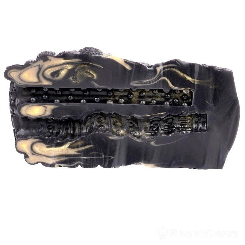Abyssal Serpent Vibrating Animal Masturbator – Dual Hole Stroker - BeastGasm
