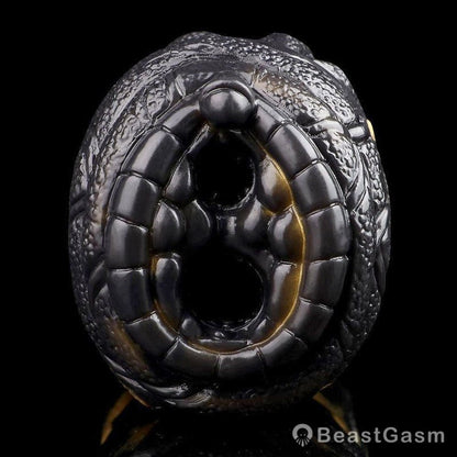 Abyssal Serpent Vibrating Animal Masturbator – Dual Hole Stroker - BeastGasm