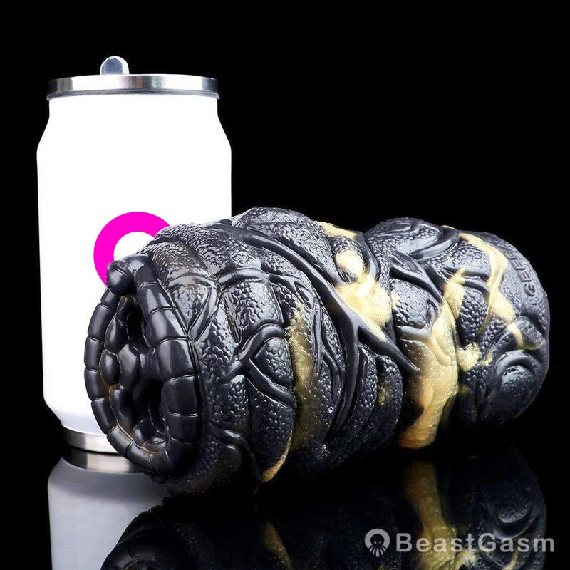 Abyssal Serpent Vibrating Animal Masturbator – Dual Hole Stroker - BeastGasm