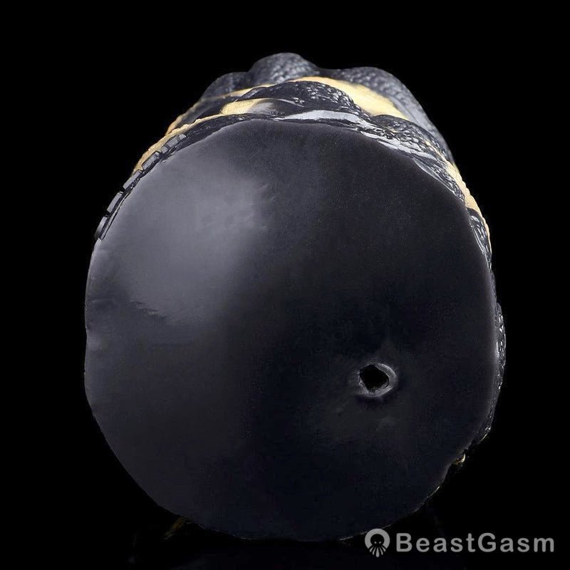 Abyssal Serpent Vibrating Animal Masturbator – Dual Hole Stroker - BeastGasm
