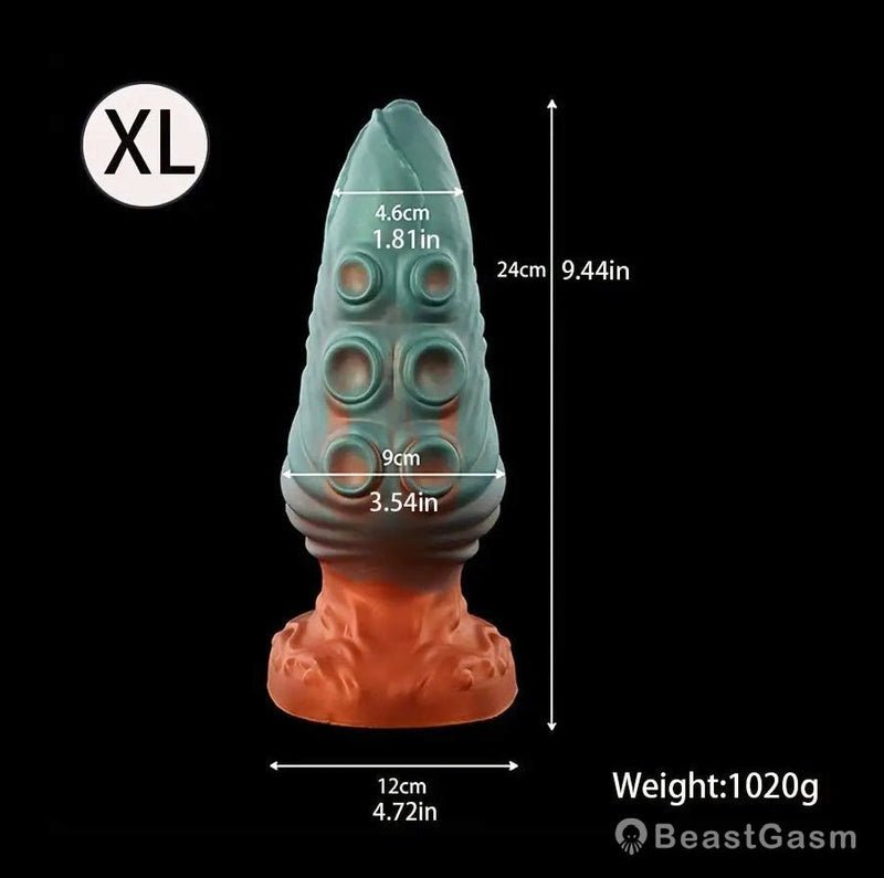 🐙 Abyssal Tendrix: Alien Tentacle Butt Plug with Suction Base - BeastGasm