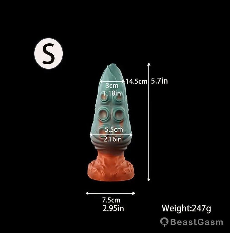 🐙 Abyssal Tendrix: Alien Tentacle Butt Plug with Suction Base - BeastGasm