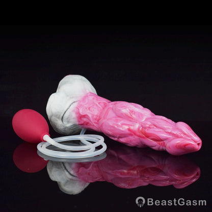 👹 Acastus 9 - Inch Luminous Ejaculating Monster Vibrator – Vibrating Fantasy with Remote Control - BeastGasm