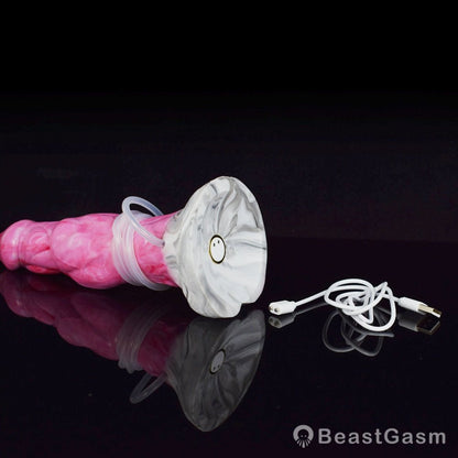 👹 Acastus 9 - Inch Luminous Ejaculating Monster Vibrator – Vibrating Fantasy with Remote Control - BeastGasm