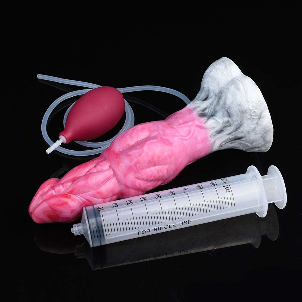 👹 Acastus 9 - Inch Luminous Ejaculating Monster Vibrator – Vibrating Fantasy with Remote Control - BeastGasm