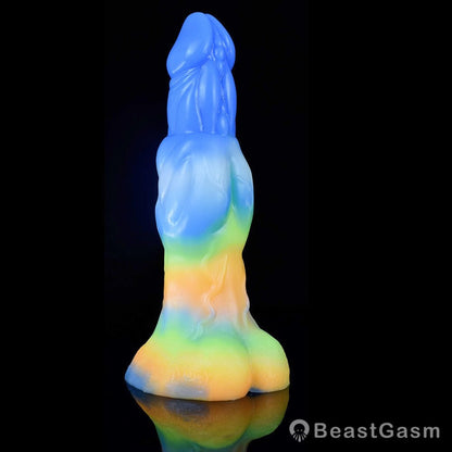 👹 Acastus 9 - Inch Luminous Ejaculating Monster Vibrator – Vibrating Fantasy with Remote Control - BeastGasm