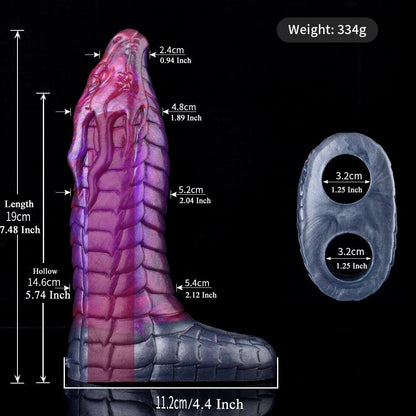 Adalinda Dragon Cock Sleeve – Fantasy Texture & Girth Boost - BeastGasm