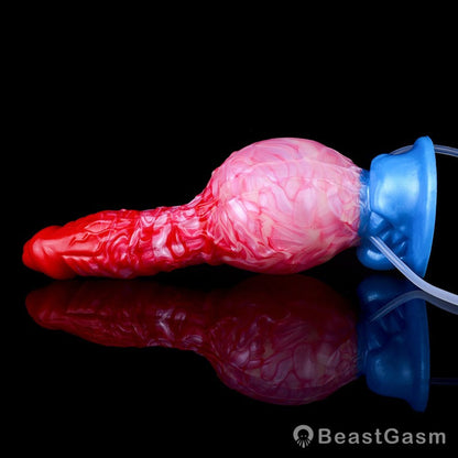 🐕 Adjustable Canine Inflatable Dildo – Realistic Ejaculating Fun - BeastGasm