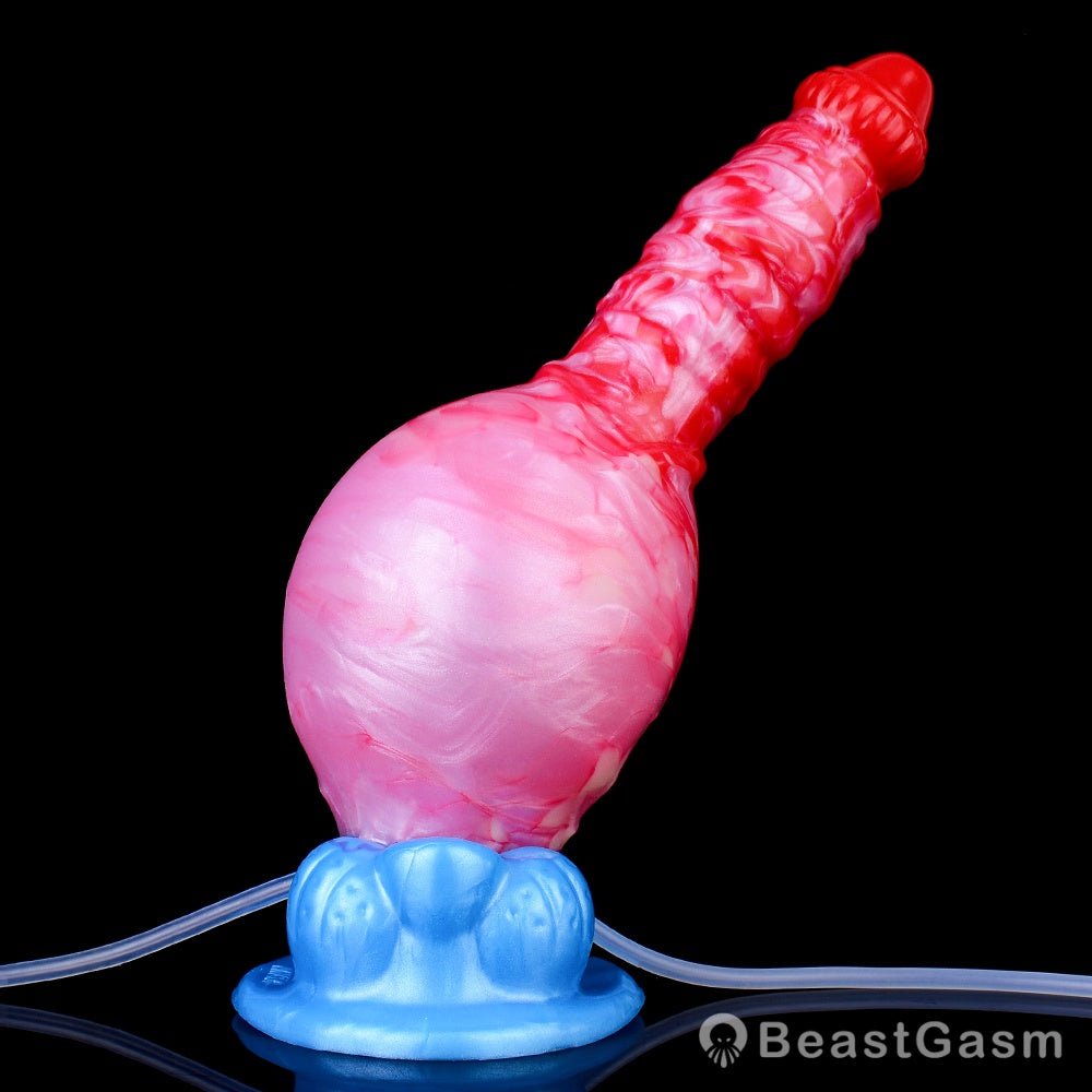 🐕 Adjustable Canine Inflatable Dildo – Realistic Ejaculating Fun - BeastGasm